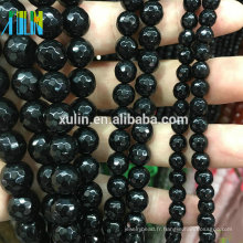 Perles en pierre indiennes naturelles de pierre gemme d&#39;agate à facettes 4MM 6MM 8MM 10MM pour la fabrication de bijoux